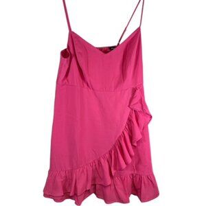 Davi & Dani Sweet Ruffle Layered Mmidi Dress Pink Size 2XL Wedding Party Easter